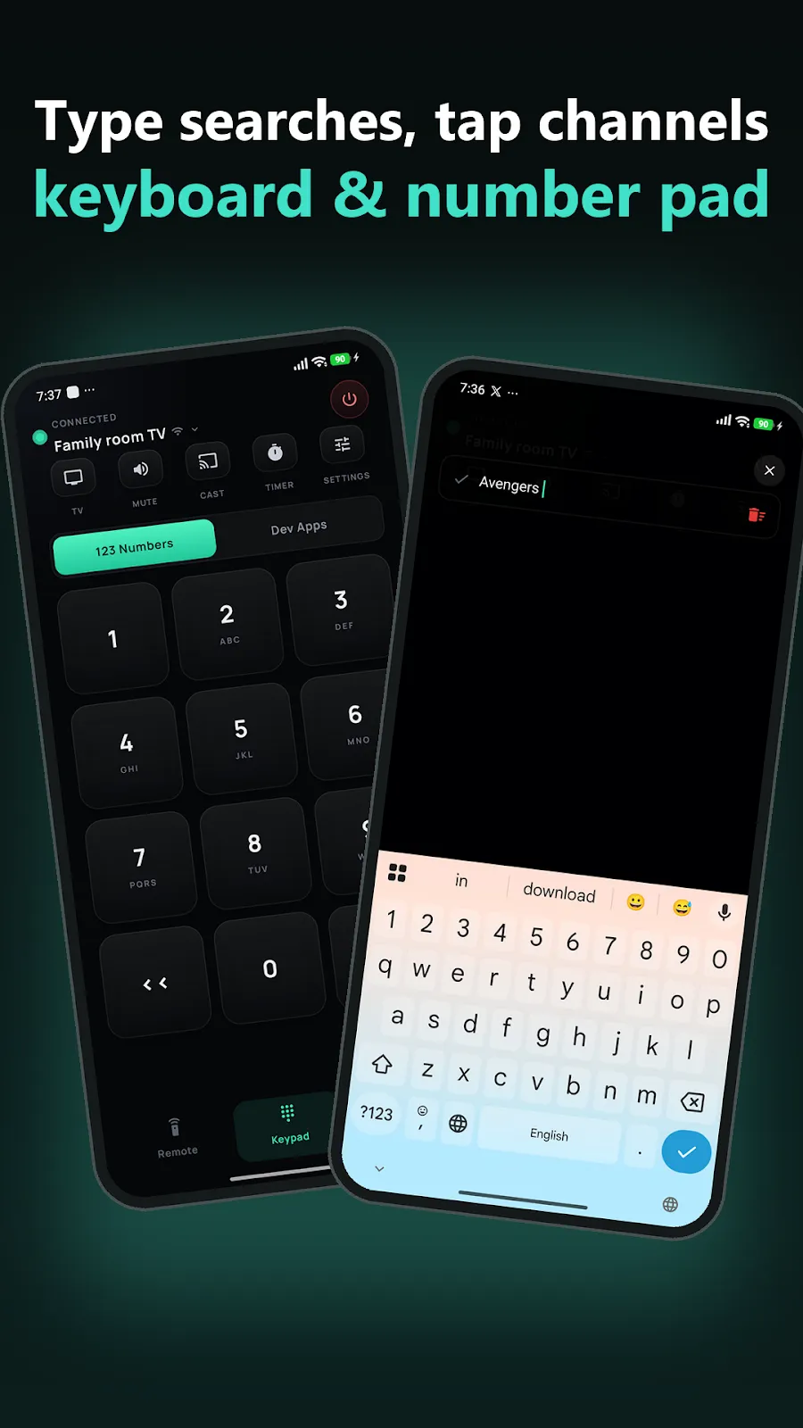 AX TV Remote app screen 4